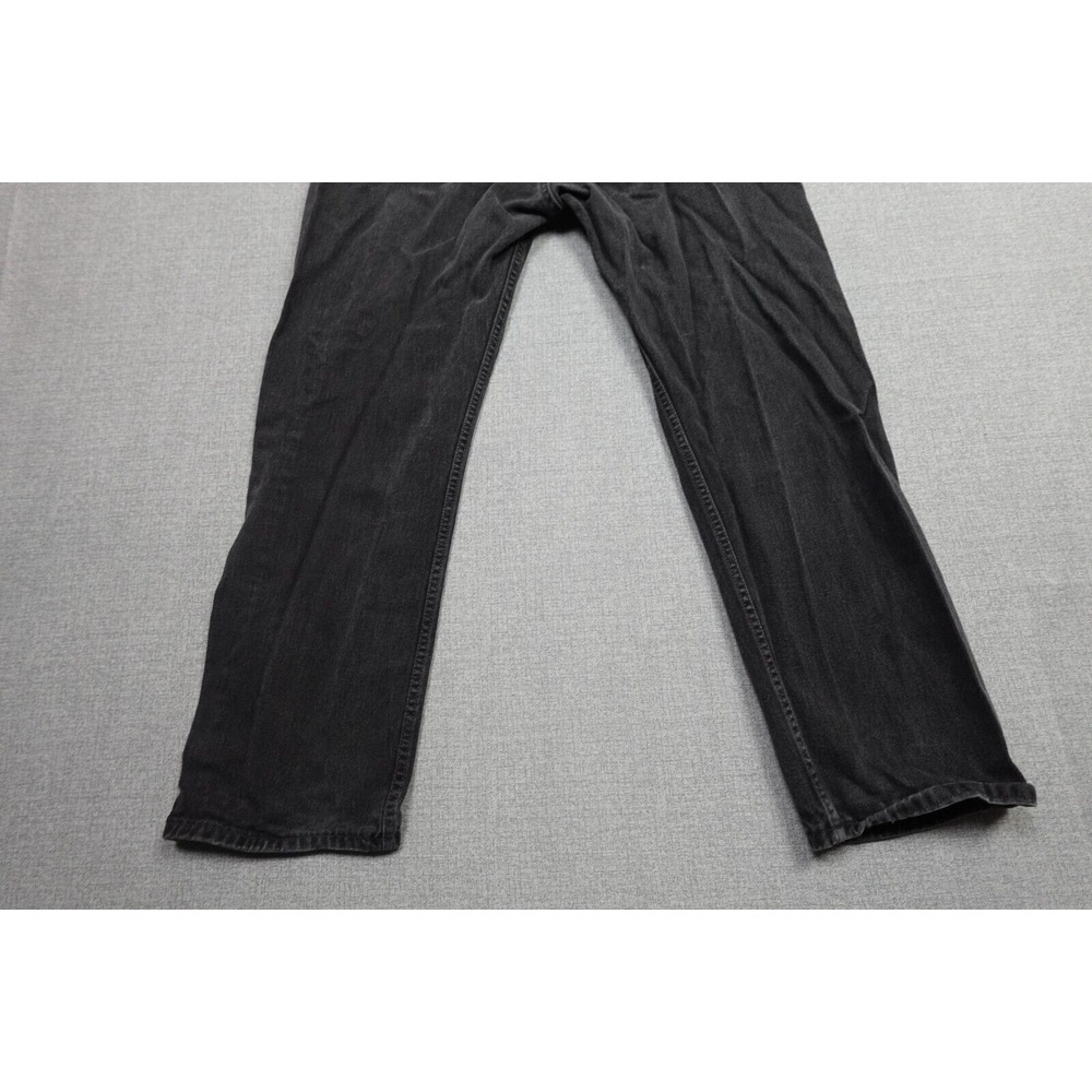Vintage Levi's 505 Jeans Mens 40x32 Black Regular Fit Western Cowboy Black Wash - Picture 6 of 13